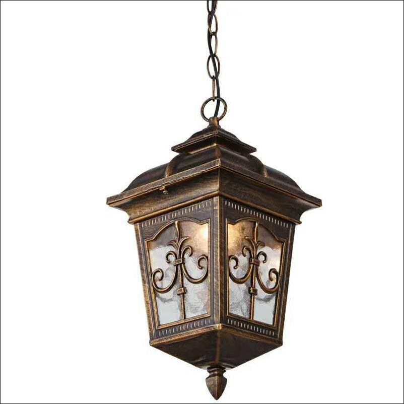 European style chandelier garden balcony aisle antique outside water-proof chandelier