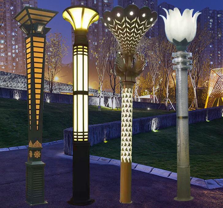 Vanzemaljska vrtovna lampa, vodootporana kineska kvadratno pejzažna lampa, pejzažna lampa