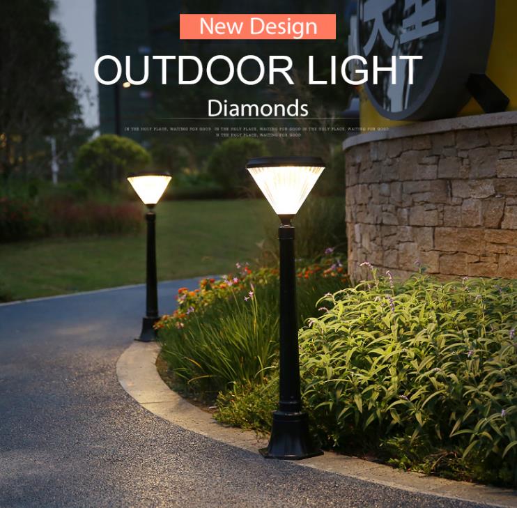 Visoka učinkovitost i štednja energije izvana vrtovne lampe, vodootporana IP65 LED sunčana lampa